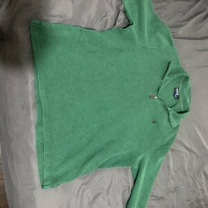 Ralph Lauren Polo Shirt Quarter Zip-Up in Green